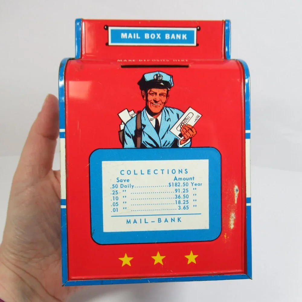 Vintage Mail Box Bank